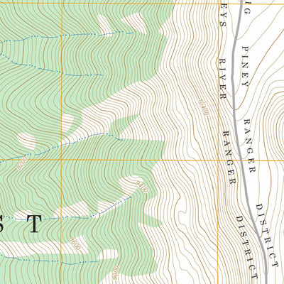 Box Canyon Creek, WY FSTopo Preview 3