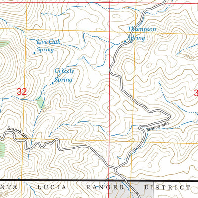 Branch Mountain, CA FSTopo Preview 2