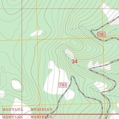 Brays Canyon, MT FSTopo Preview 2