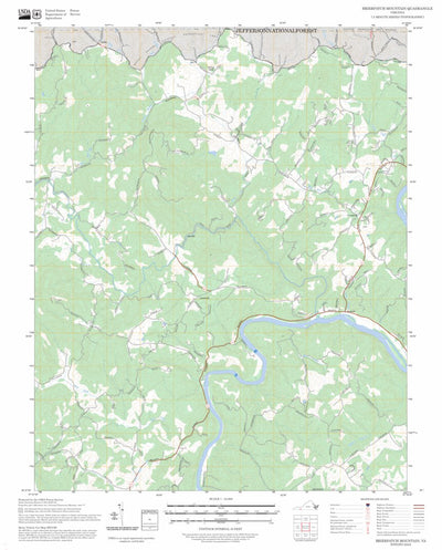 Brierpatch Mountain, VA FSTopo Preview 1