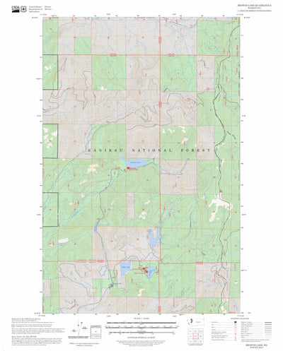 Browns Lake, WA FSTopo Preview 1
