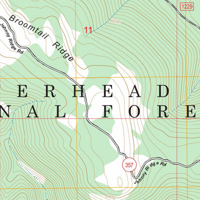 Broomtail Ridge, MT FSTopo Preview 2