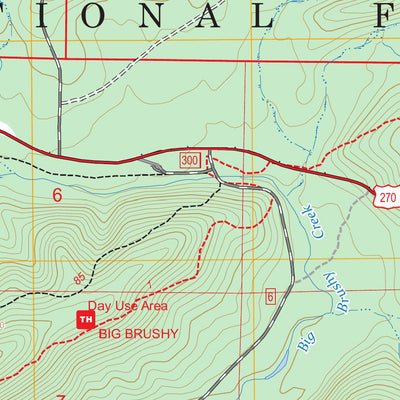 Brushy Creek Mountain, AR FSTopo Preview 2