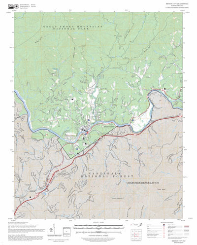 Bryson City, NC FSTopo Preview 1