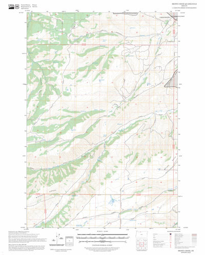 Brown Creek, OR FSTopo Preview 1