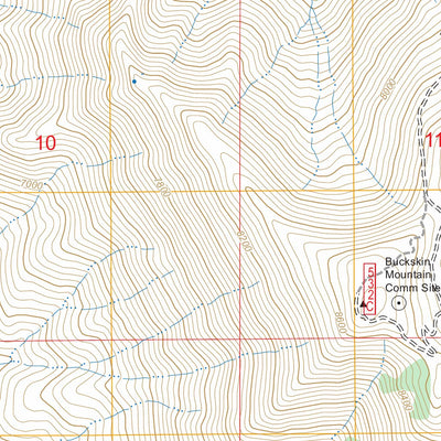 Buckskin Mountain, NV FSTopo Preview 3