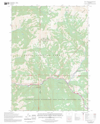 Bull Creek, WY FSTopo Preview 1
