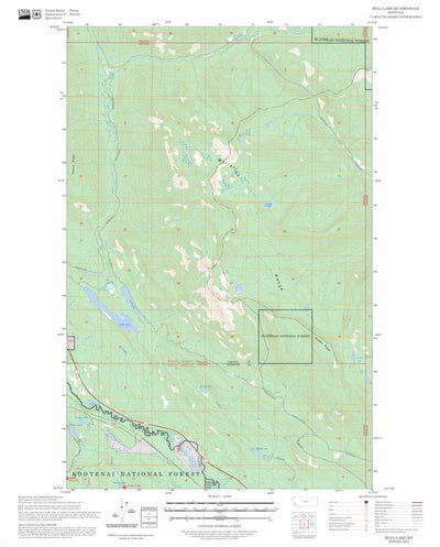 Bull Lake, MT FSTopo Preview 1