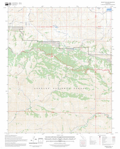 Burnt Peak, CA FSTopo Preview 1