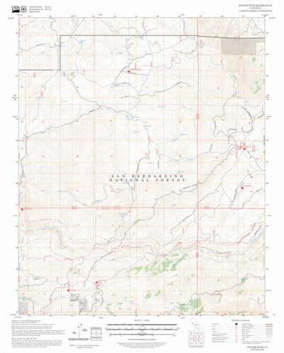 Butler Peak, CA FSTopo Preview 1