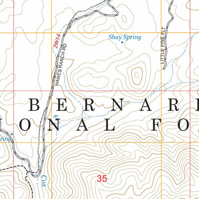 Butler Peak, CA FSTopo Preview 2