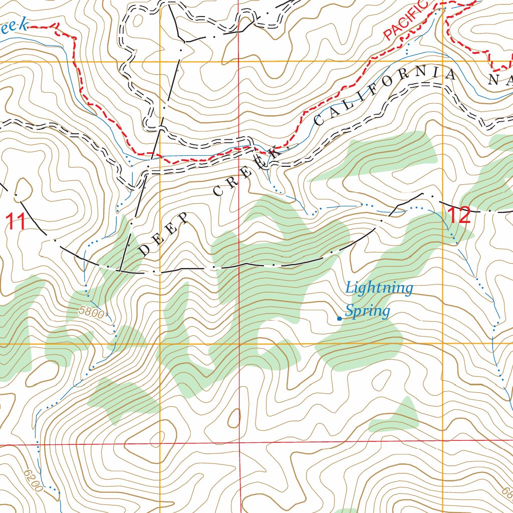 Butler Peak, CA FSTopo Map by US Forest Service - Topo | Avenza Maps