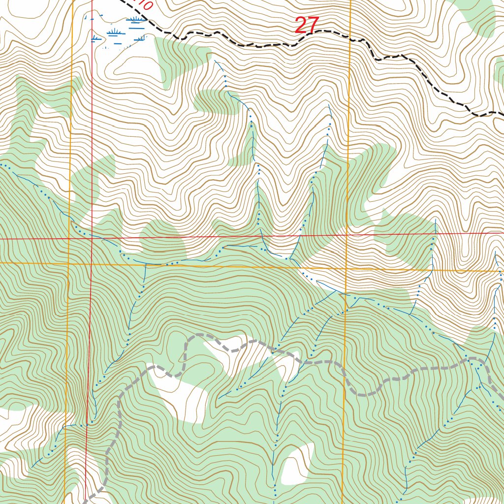 Burro Mountain, CA FSTopo Map by US Forest Service - Topo | Avenza Maps
