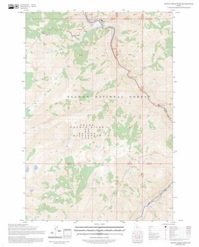 Butts Creek Point, ID FSTopo Preview 1