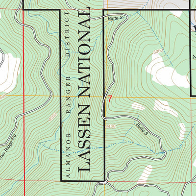 Butte Meadows, CA FSTopo Preview 3