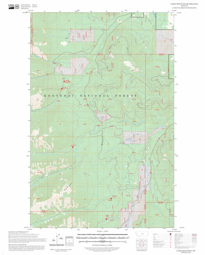 Cable Mountain, MT FSTopo Preview 1