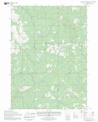 Calf Ranch Mountain, OR FSTopo Preview 1