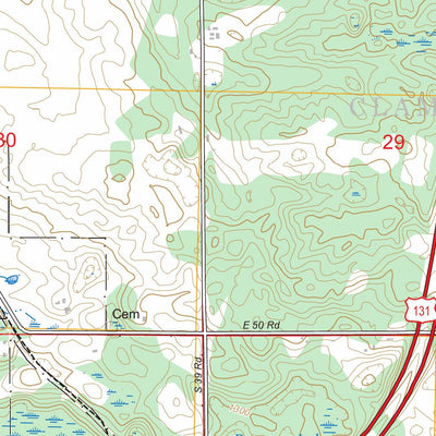 Cadillac South, MI FSTopo Preview 2