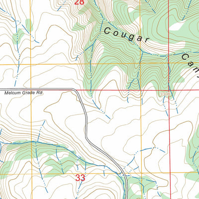 Cahill Mountain, WA FSTopo Preview 2