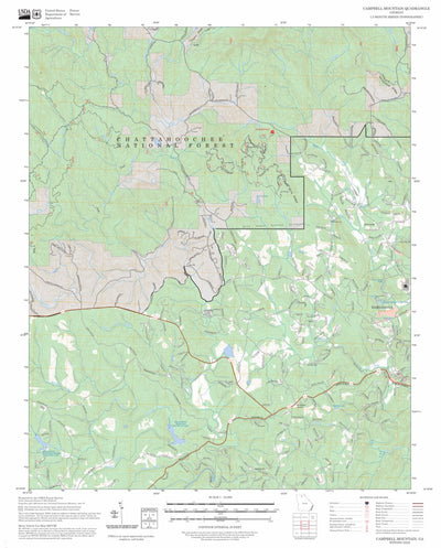 Campbell Mountain, GA FSTopo Preview 1