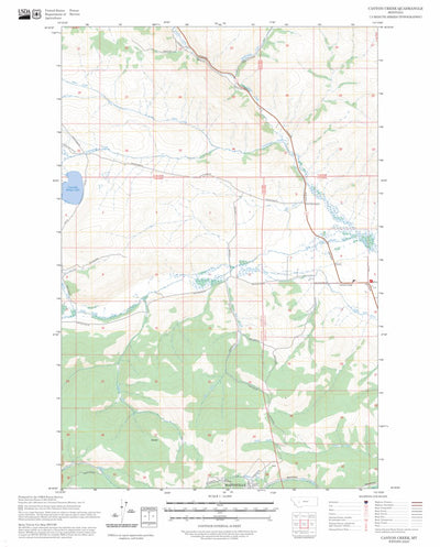 Canyon Creek, MT FSTopo Preview 1