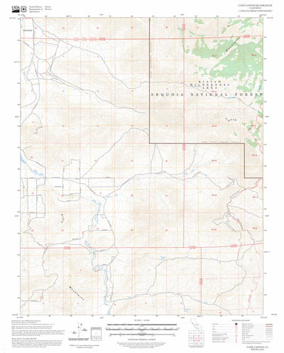 Cane Canyon, CA FSTopo Preview 1