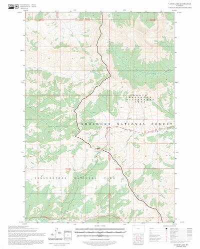 Canoe Lake, WY FSTopo Preview 1