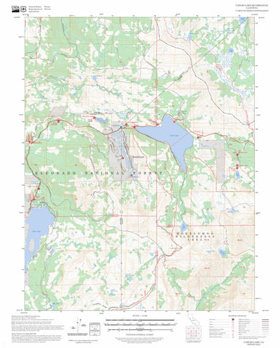 Caples Lake, CA FSTopo Preview 1
