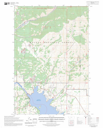 Canyon Ferry, MT FSTopo Preview 1