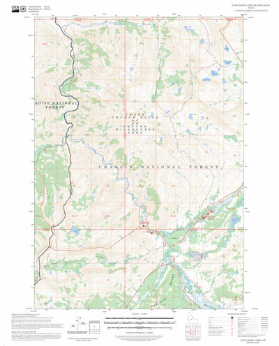 Cape Horn Lakes, ID FSTopo Preview 1
