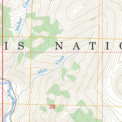 Cape Horn Lakes, ID FSTopo Preview 2