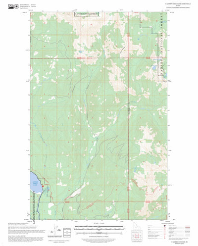 Caribou Creek, ID FSTopo Preview 1