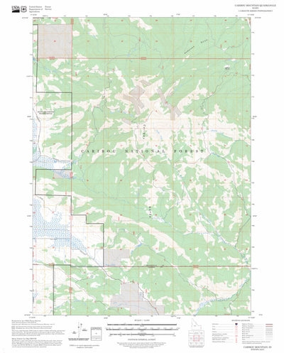 Caribou Mountain, ID FSTopo Preview 1