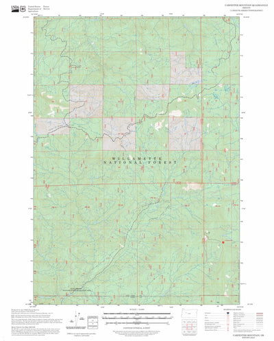 Carpenter Mountain, OR FSTopo Preview 1