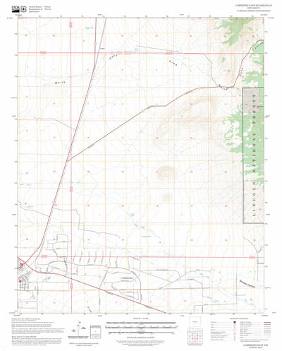 Carrizozo East, NM FSTopo Preview 1