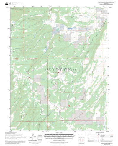 Casto Reservoir, CO FSTopo Preview 1