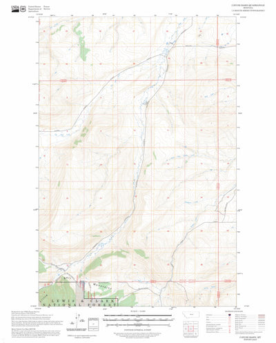 Cayuse Basin, MT FSTopo Preview 1