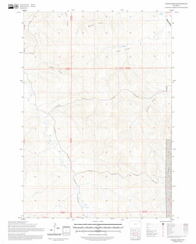 Cedar Draw, WY FSTopo Preview 1