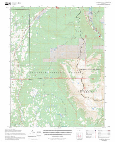 Chair Mountain, CO FSTopo Preview 1