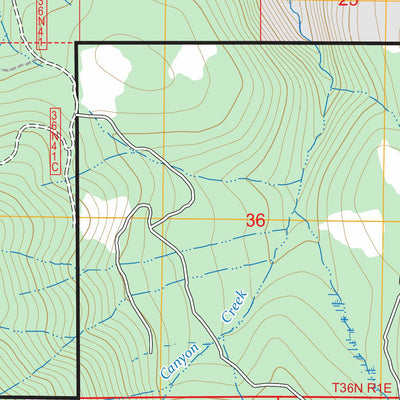 Chalk Mountain, CA FSTopo Preview 2