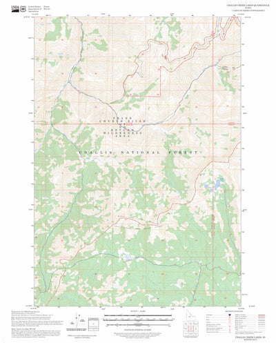 Challis Creek Lakes, ID FSTopo Preview 1