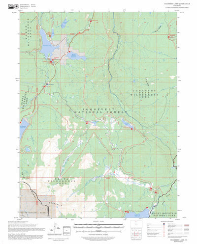 Chambers Lake, CO FSTopo Preview 1