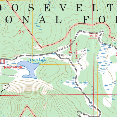 Chambers Lake, CO FSTopo Preview 2