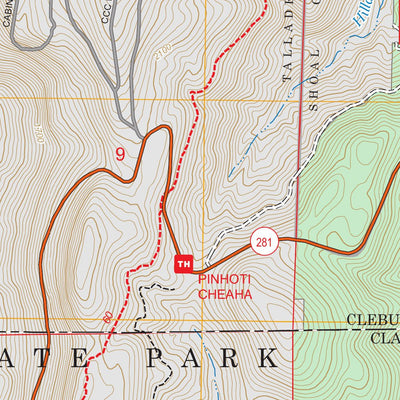 Cheaha Mountain, AL FSTopo Preview 3