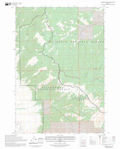 Cherry Lake, MT FSTopo Preview 1