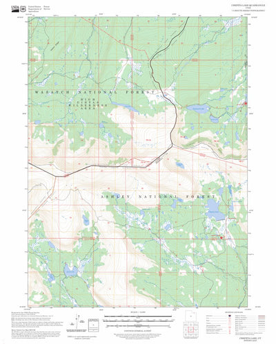 Chepeta Lake, UT FSTopo Preview 1
