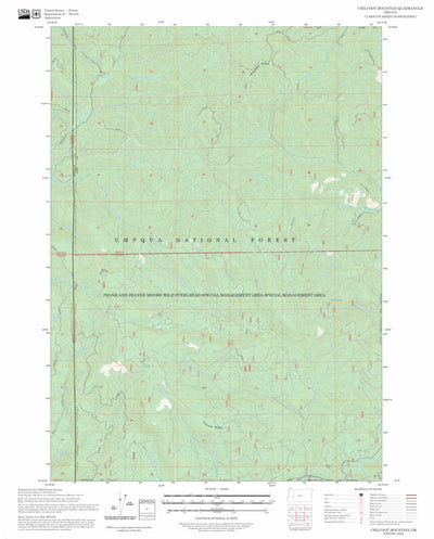 Chilcoot Mountain, OR FSTopo Preview 1