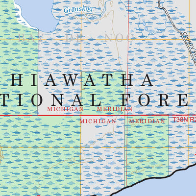 Chippewa Point, MI FSTopo Preview 3