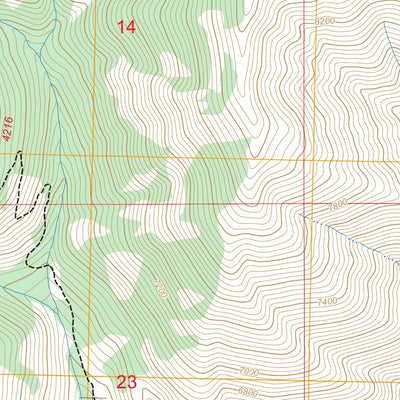Chinook Mountain, ID FSTopo Preview 3