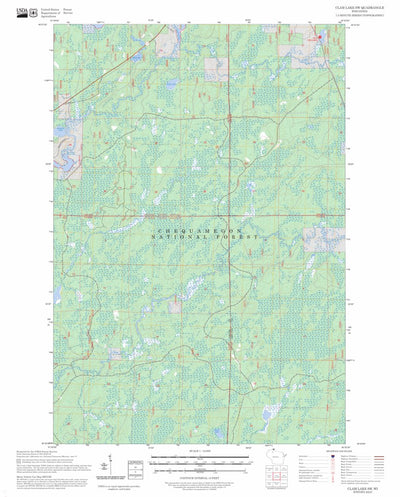 Clam Lake SW, WI FSTopo Preview 1